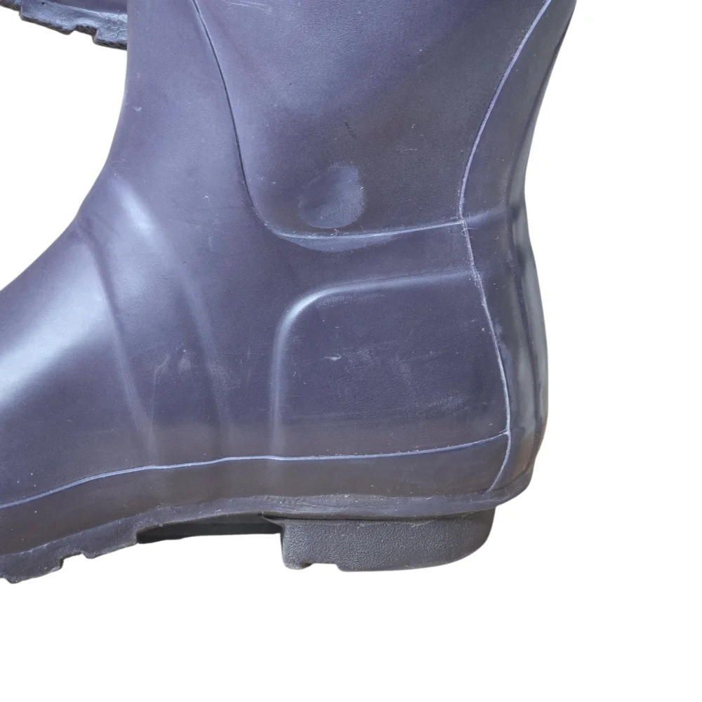 Hunter Womens Purple Waterproof Rubber Original Tall Rain Boots Size 7